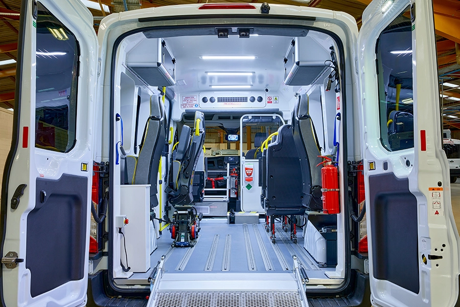 Patient Transport interior saloon